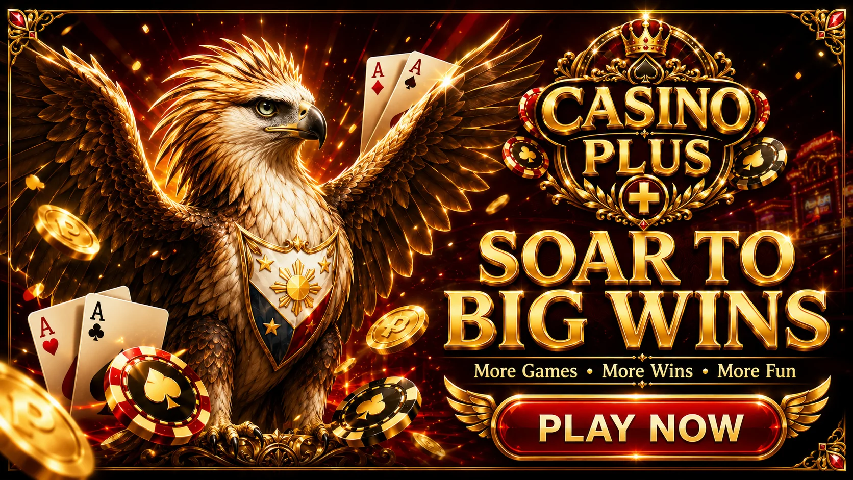 Hyperrealistic slot machine reels mid-spin with flying gold coins in dark studio lighting